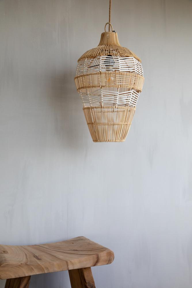 Hanglamp De Vase Naturel Wit - M